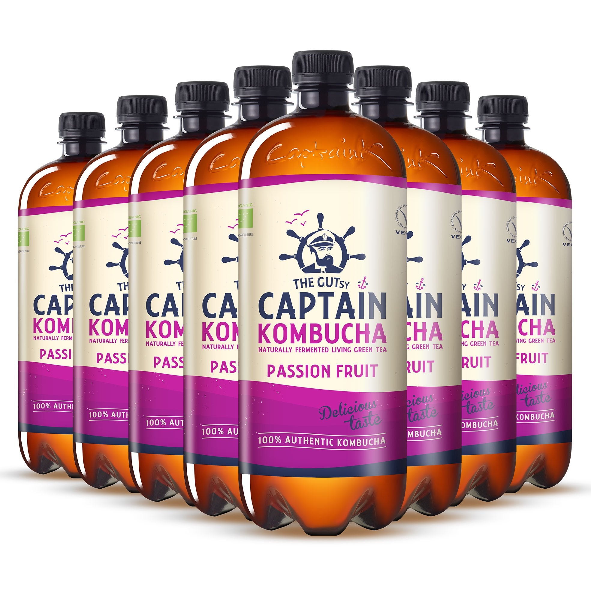GUTsy Captain Kombucha - Maracuja 8 x 1L