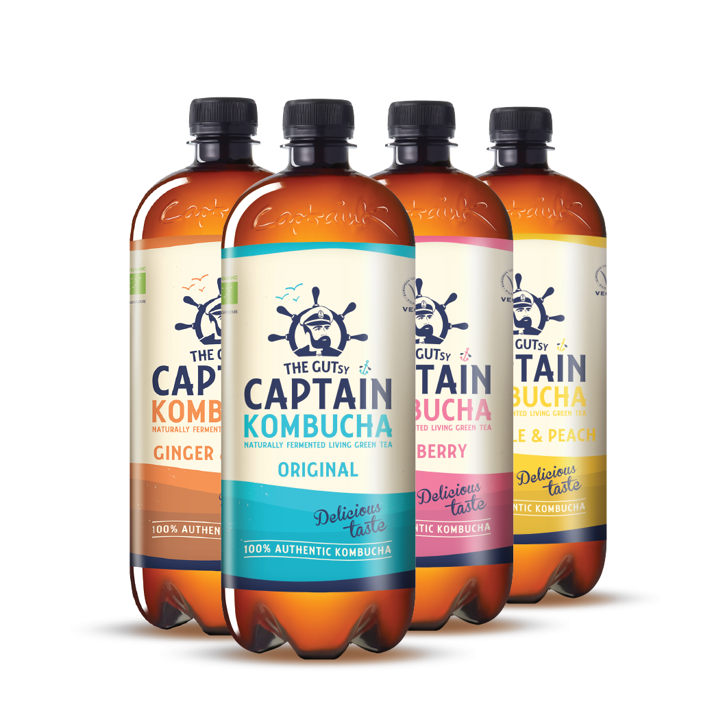 GUTsy Captain Kombucha - Próbacsomag 4 x 1L