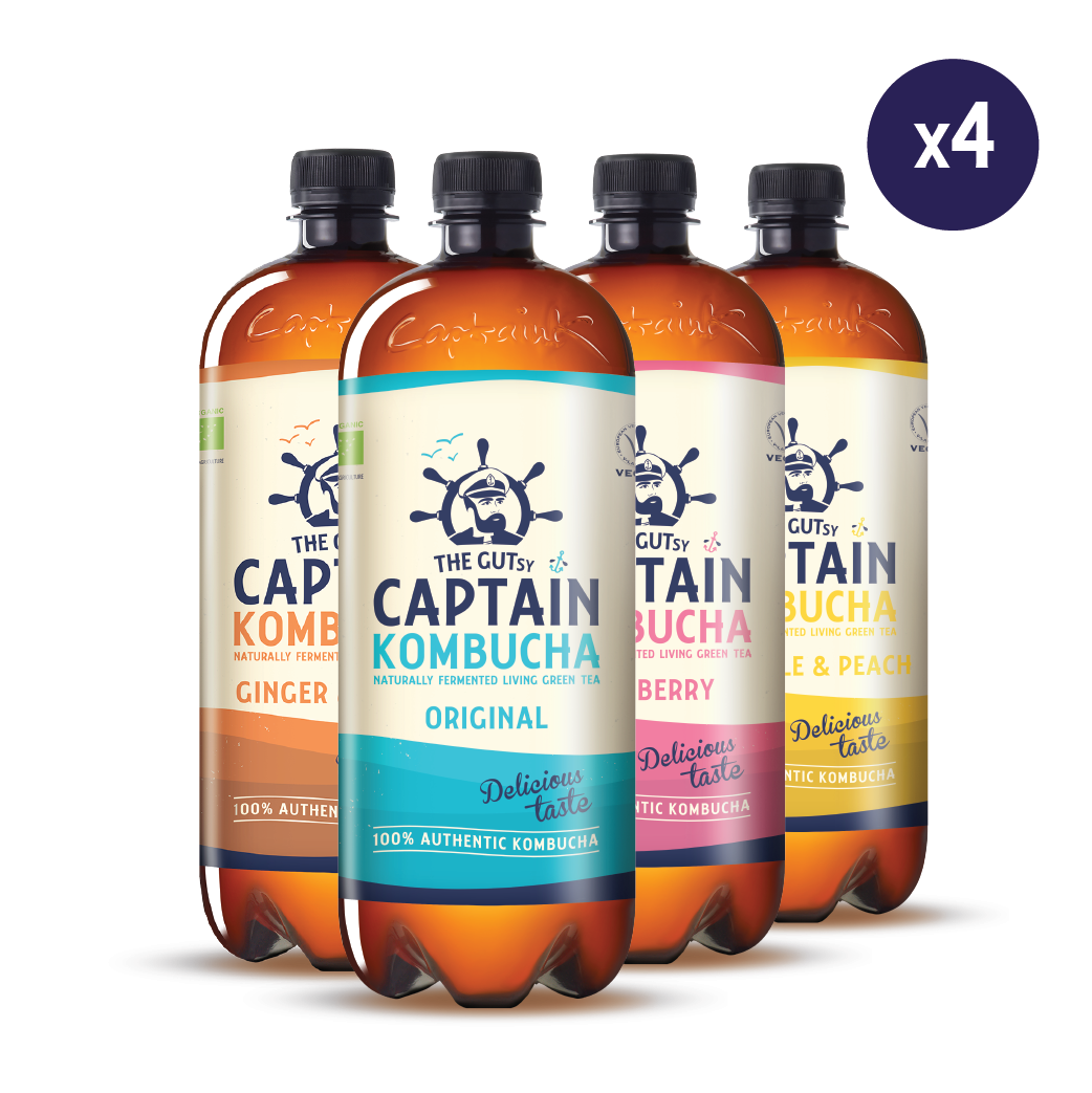 GUTsy Captain Kombucha - Próbacsomag 4 x 1L