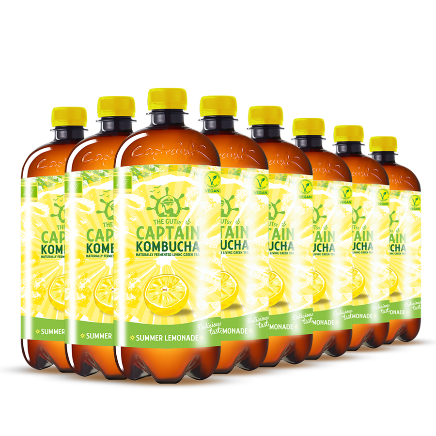 GUTsy Captain Kombucha - Nyári limonádé 8 x 1L