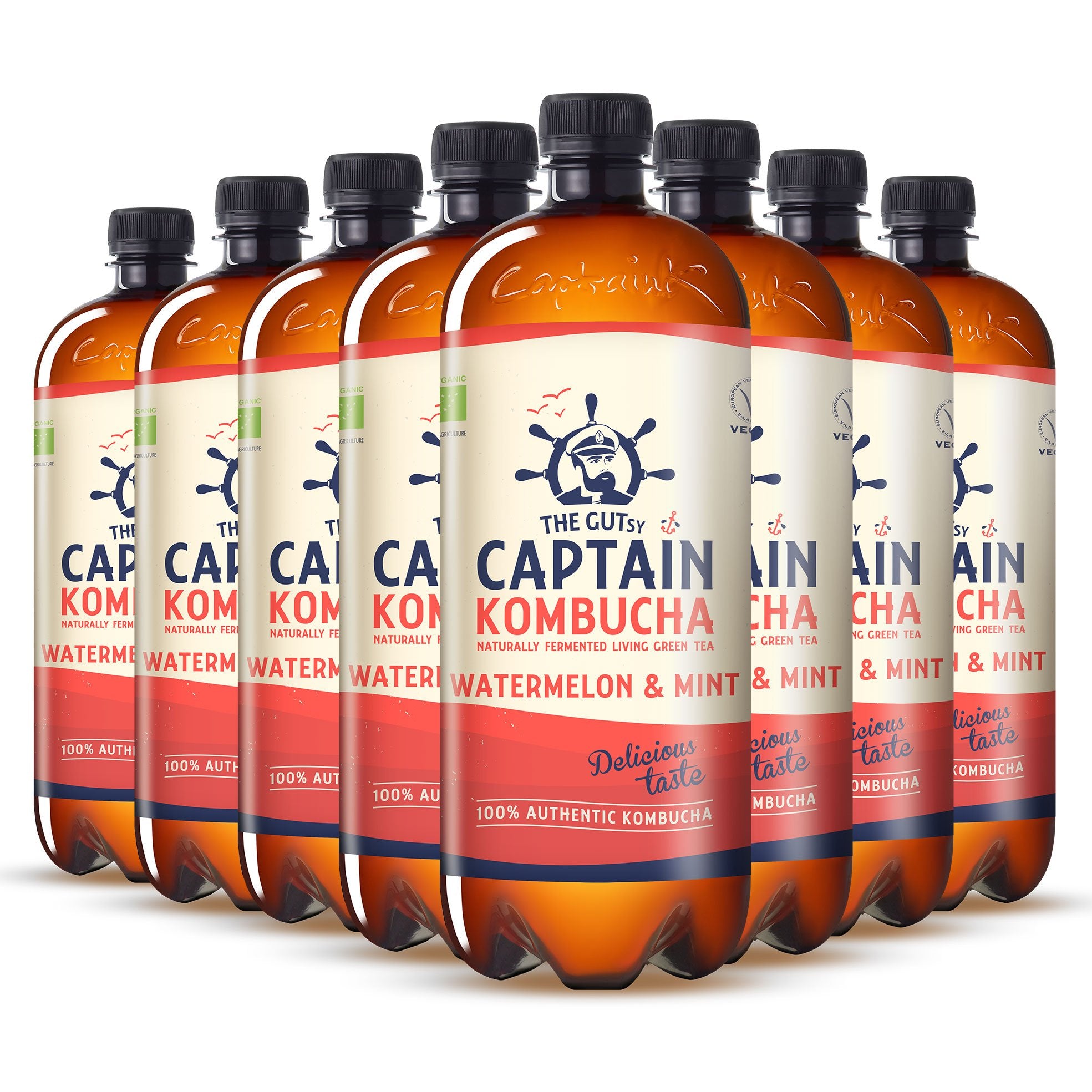 GUTsy Captain Kombucha - Görögdinnye és menta 8 x 1L